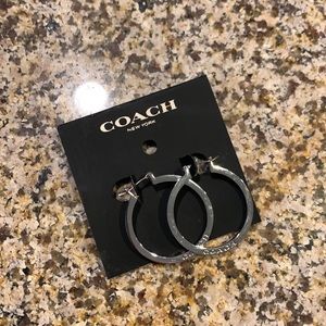 Coach hoop earrings
